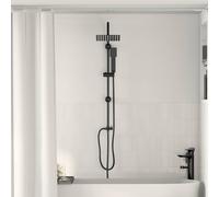 vidaXL Sistema Doccia Nero 47 x 20 x 95 cm Acciaio inossidabile