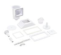 vidaXL Skimmer a Bocca Larga 11 pz Set Piscina Ugello e Cestello Pulizia Acqua