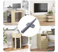 vidaXL Smorzatore a Chiusura Morbida 12 pcs Grigio 125 x 47 x 15 mm PP, Stanza di utilità, Layout rettangolare, Stile industriale, Attrezzatura funzionale, Design moderno, Ottimizzazione dello spazio