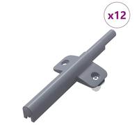 vidaXL Smorzatore a Chiusura Morbida 12 pcs Grigio 125 x 47 x 15 mm PP, Stanza di utilità, Layout rettangolare, Stile industriale, Attrezzatura funzionale, Design moderno, Ottimizzazione dello spazio