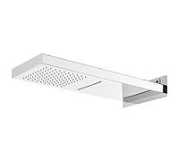 vidaXL Soffione Doccia da Parete in Acciaio Inossidabile 201 Argento