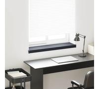 vidaXL Davanzale per finestra antracite con venature del legno 60 x 25 x 4,5 cm, PVC, moderno, facile da pulire, resistente ai raggi UV, bel accento, design funzionale, nuova casa, spazio per stendere