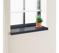 vidaXL Davanzale per finestra antracite con venature del legno 80 x 30 x 4,5 cm, PVC, moderno, facile da pulire, resistente ai raggi UV, bel accento, design funzionale, nuova casa, spazio per stendere