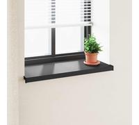 vidaXL Soglia della Finestra Nero con Venature del Legno PVC