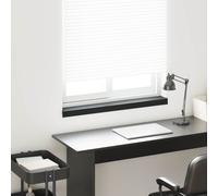 vidaXL Soglia della Finestra Nero con Venature del Legno PVC