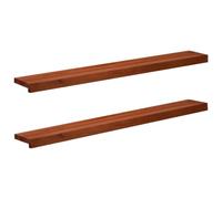 vidaXL Soglie per finestre 2 pz Marrone 120 x 15 x 2 cm