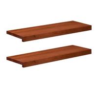 vidaXL Soglie per finestre 2 pz Marrone 70 x 25 x 2 cm