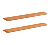vidaXL Soglie per finestre 2 pz Marrone Chiaro 120 x 20 x 2 cm