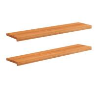 vidaXL Soglie per finestre 2 pz Marrone Chiaro 120 x 25 x 2 cm