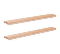 vidaXL Soglie per finestre 2 pz Naturale 110 x 20 x 2 cm