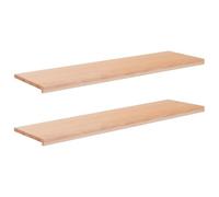 vidaXL Soglie per finestre 2 pz Naturale 140 x 40 x 2 cm
