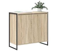 vidaXL Sonoma, mobiletto laterale da 79 x 36 x 75 cm, in legno ingegnerizzato, elegante design rettangolare, materiali durevoli per comodità, layout spazioso, ideale per case moderne, uso versatile