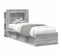 vidaXL Sonoma, testiera con armadietto, in legno, design moderno, versatile e funzionale, pratica armadio per la tua camera, organizza con stile