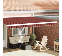 vidaXL Sostituzione della mantovana per tenda Arancione e Nero