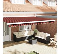 vidaXL Sostituzione della mantovana per tenda Arancione e Nero