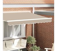 vidaXL Sostituzione della mantovana per tenda Beige 2,5 m Poliestere, Tenda Da Giardino, Resistente Alle Intemperie, Tessuto UV, Facile Da Pulire, Stile Unico
