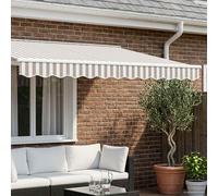 vidaXL Sostituzione della mantovana per tenda Poliestere, Tenda Da Giardino, Resistente Alle Intemperie, Tessuto UV, Facile Da Pulire, Stile Unico