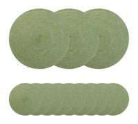 Sottobicchieri in juta 12 pz Verde oliva 100% Juta Tossa