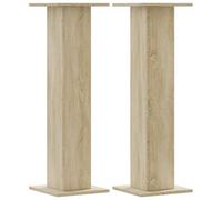 vidaXL Lautsprecherständer 2Stk. Sonoma-Eiche 30x30x95cm Holzwerkstoff