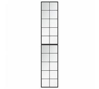 vidaXL Specchi a Parete 2 pz Neri 100x40 cm in Metallo