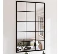 vidaXL Specchi a Parete 3 pz Neri 100x60 cm in Metallo