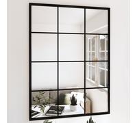 vidaXL Specchi a Parete 3 pz Neri 80x60 cm in Metallo