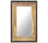 vidaXL Specchio 80x50 cm in Legno Massello di Mango