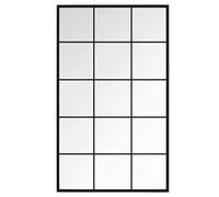 vidaXL Specchio a Parete Nero 100x60 cm in Metallo
