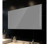 vidaXL Specchio da bagno 100 x 60 cm( L x H) con luci led