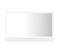 vidaXL Specchio da Bagno Bianco 60x10,5x37 cm in Legno Multistrato