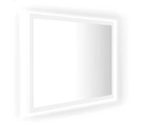 vidaXL Specchio da Bagno con LED Bianco 60x8,5x37 cm in Acrilico
