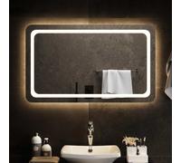 vidaXL Specchio da Bagno con Luci LED 100x60 cm