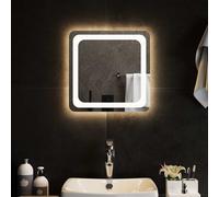 vidaXL Specchio da Bagno con Luci LED 40x40 cm