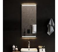 vidaXL Specchio da Bagno con Luci LED 40x90 cm