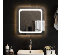 vidaXL Specchio da Bagno con Luci LED 50x50 cm