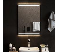 vidaXL Specchio da Bagno con Luci LED 50x70 cm