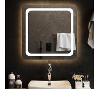 vidaXL Specchio da Bagno con Luci LED 60x60 cm
