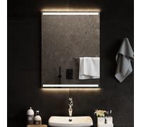 vidaXL Specchio da Bagno con Luci LED 60x80 cm