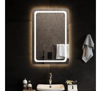 vidaXL Specchio da Bagno con Luci LED 60x90 cm