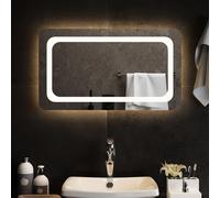 vidaXL Specchio da Bagno con Luci LED 70x40 cm