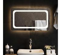 vidaXL Specchio da Bagno con Luci LED 70x40 cm