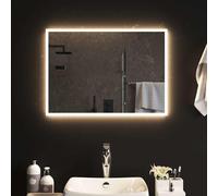 vidaXL Specchio da Bagno con Luci LED 70x50 cm
