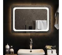 vidaXL Specchio da Bagno con Luci LED 70x50 cm