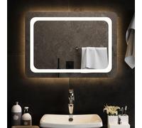vidaXL Specchio da Bagno con Luci LED 70x50 cm