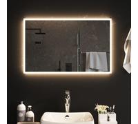 vidaXL Specchio da Bagno con Luci LED 80x50 cm
