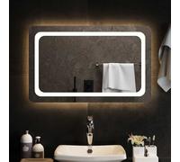 vidaXL Specchio da Bagno con Luci LED 80x50 cm