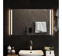 vidaXL Specchio da Bagno con Luci LED 80x50 cm