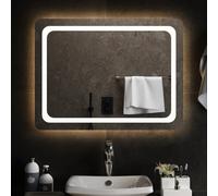 vidaXL Specchio da Bagno con Luci LED 80x60 cm