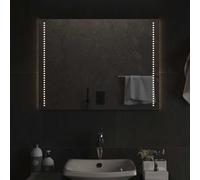 vidaXL Specchio da Bagno con Luci LED 80x60 cm