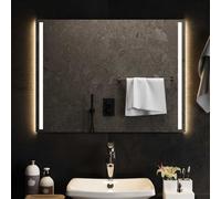 vidaXL Specchio da Bagno con Luci LED 80x60 cm